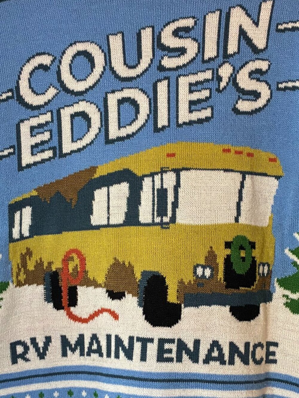 National Lampoon Christmas Vacation Cousin Eddie RV "Ugly" Sweater M